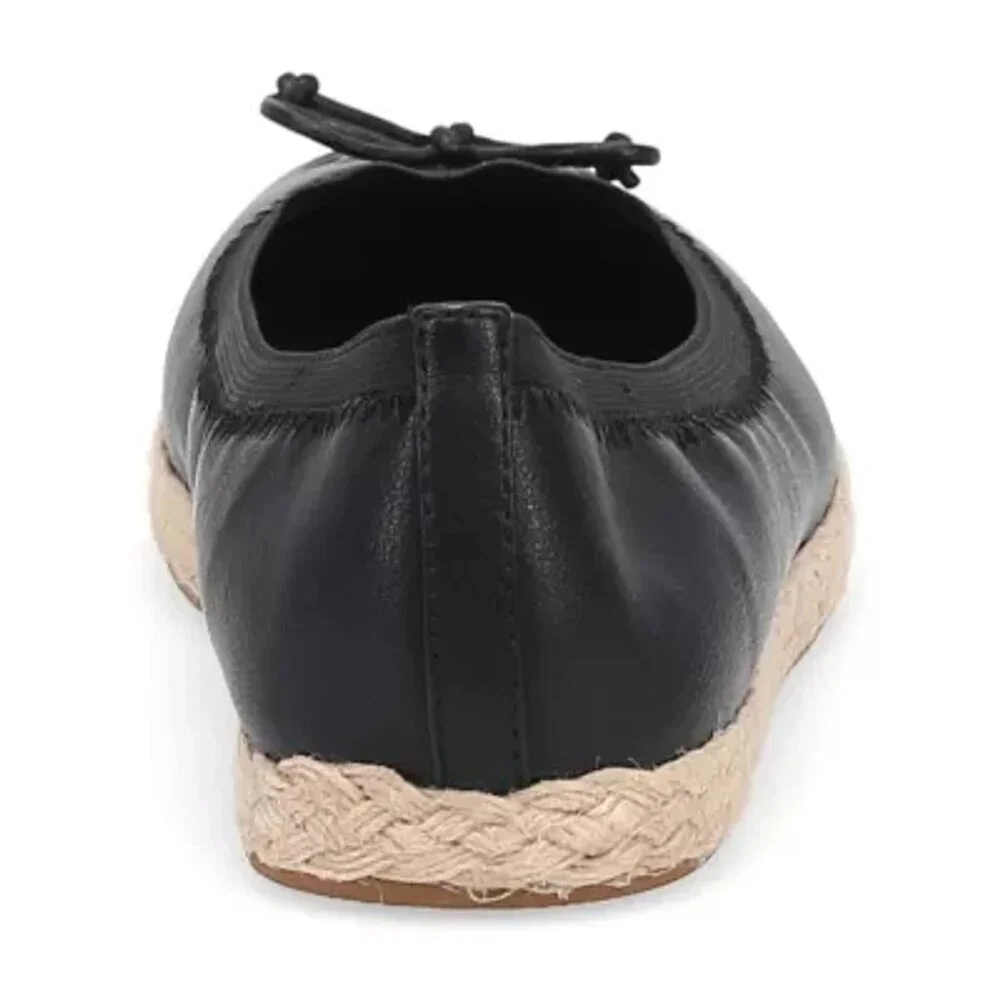 Frye And Co Willow Ballet Flat Black Espadrille Slip On Women 9.5, 11